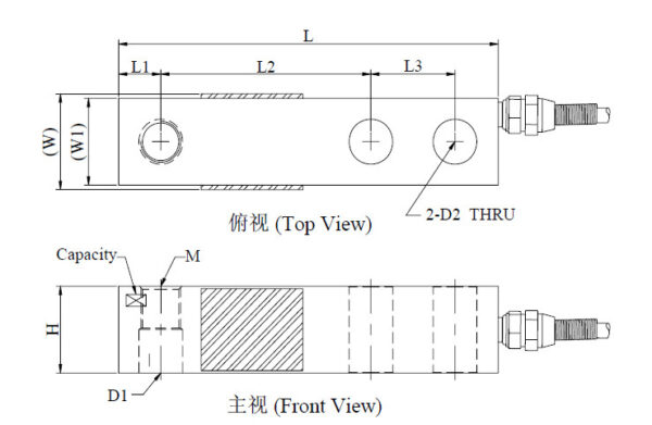 Mavin Cantilever Load cell 100-3000kg - Image 2